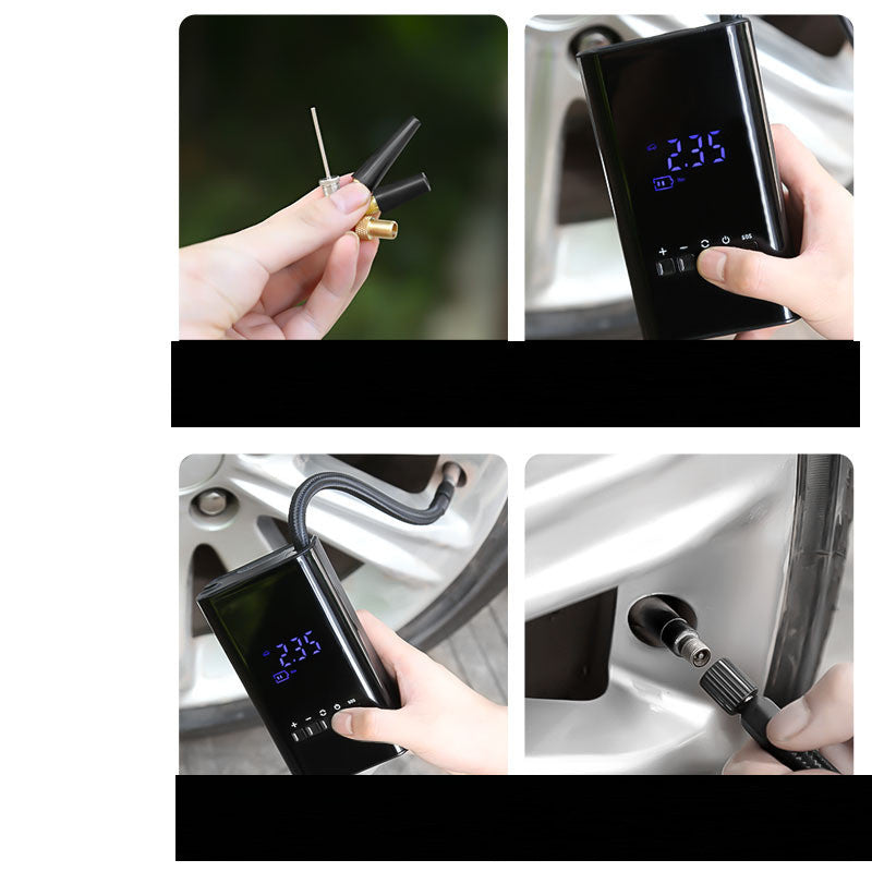 Mini gonfleur numérique sans fil électrique portable pour voiture