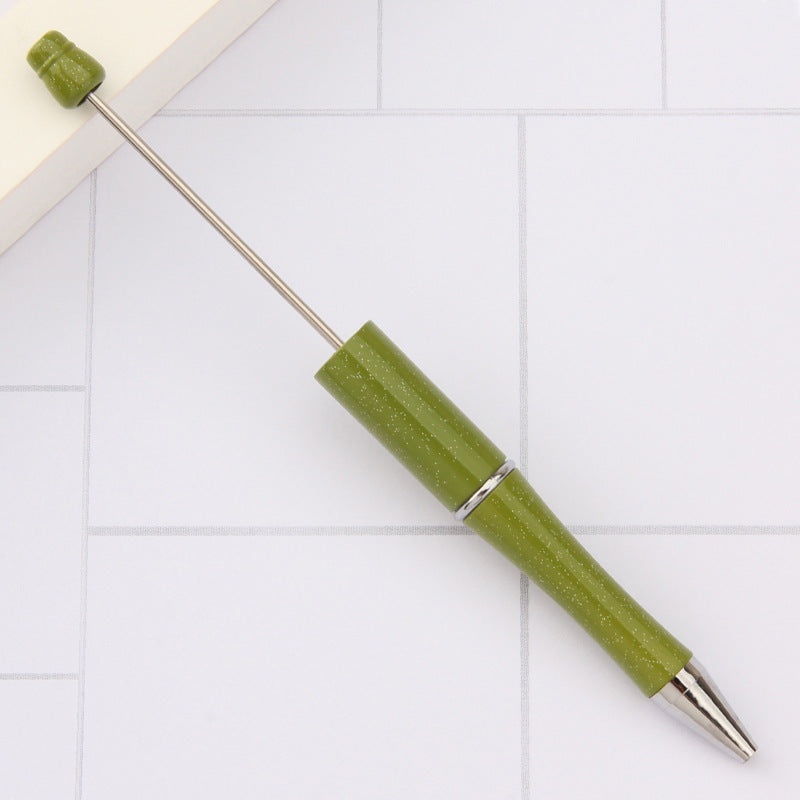 Stylo à bille créatif en plastique avec perles