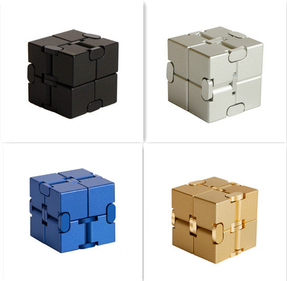 Jouet anti-Stress Cube infini en métal de qualité supérieure, décompresse Portable, jouets relaxants pour enfants et adultes