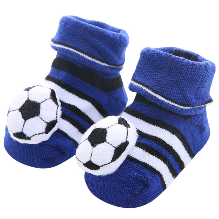 Chaussettes antidérapantes tridimensionnelles pour bébé, dessin animé, pour nouveau-né, poupée, vente en gros