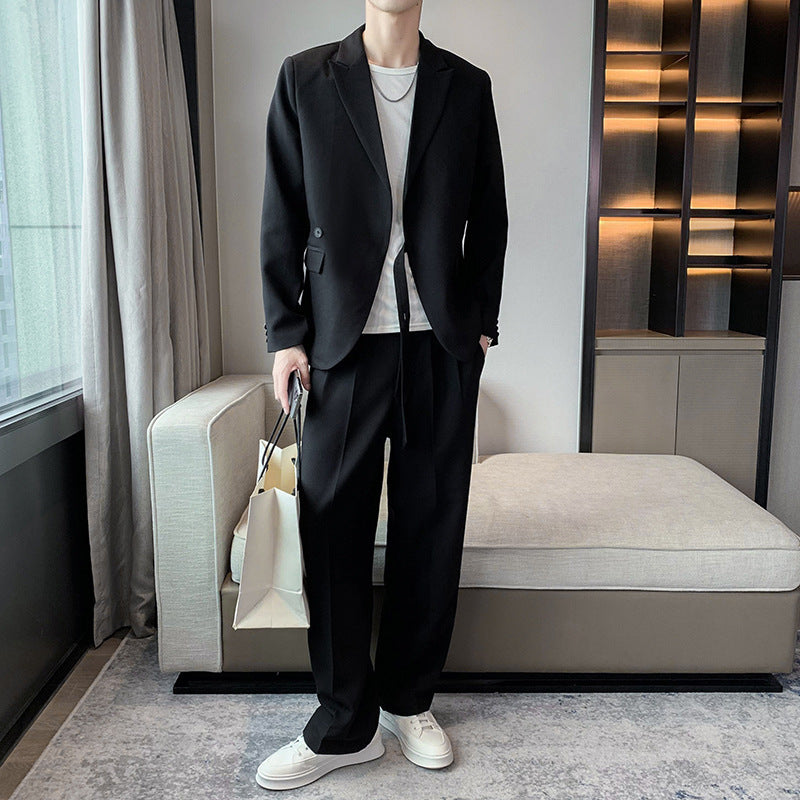 Suit Slim Fit Men's Suit Jacket Suit Pants Casual Fashion Trendy