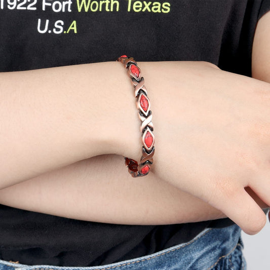 Retro Rhombus Turquoise Gauss Magnet Bracelet Creative Magnetic Bracelet