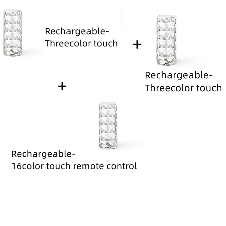 Lámparas de mesa LED románticas con diamantes rosas para dormitorio, sala de estar, fiesta, cena, decoración, luces creativas