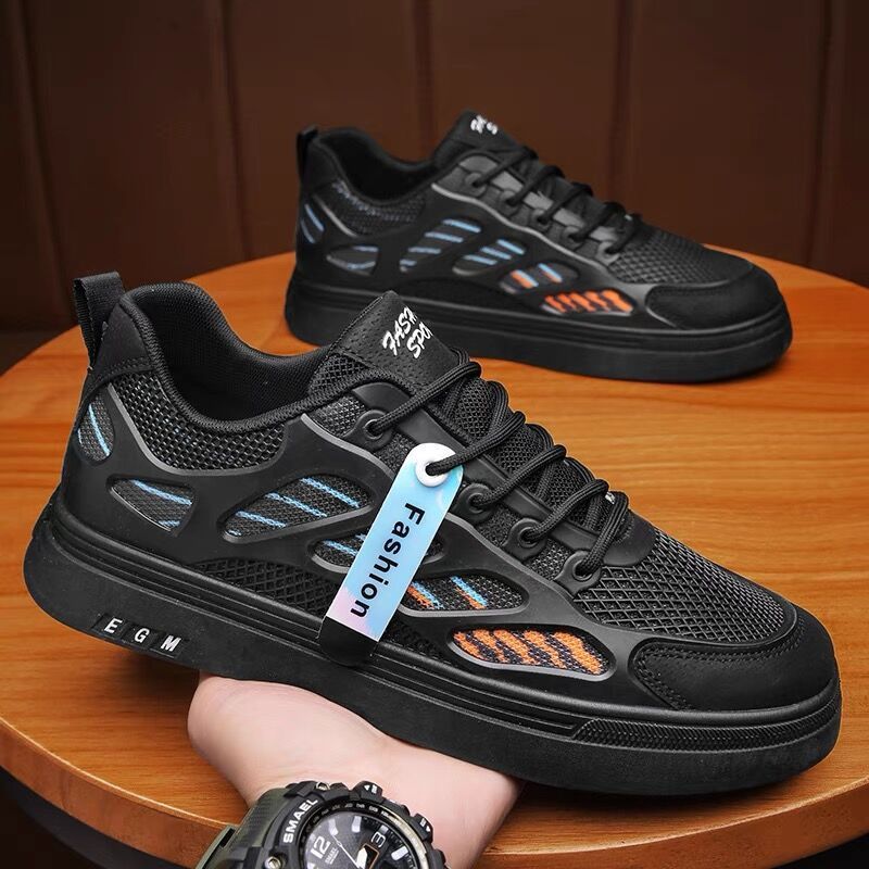 Zapatos planos deportivos de malla para estudiantes de secundaria, transpirables