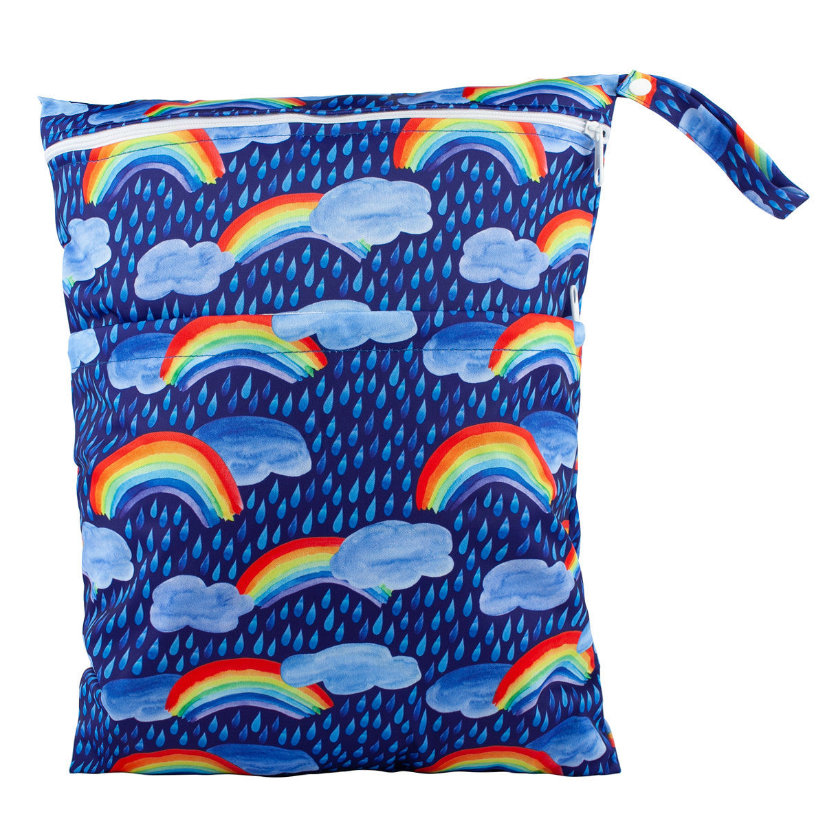 Bolsa de pañales con errores de gran capacidad y doble bolsillo, tamaño mediano