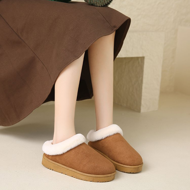 Women Winter New Round Head Leisure Slip-onPlus Size Cotton Shoes