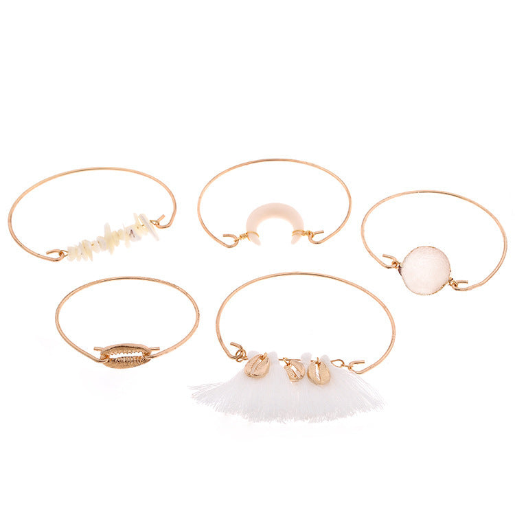 Women's Fashion Popular Shell Tassel Bracelet