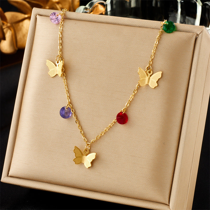 New Fashion Minority Design Multi-layer Twin Clavicle Chain