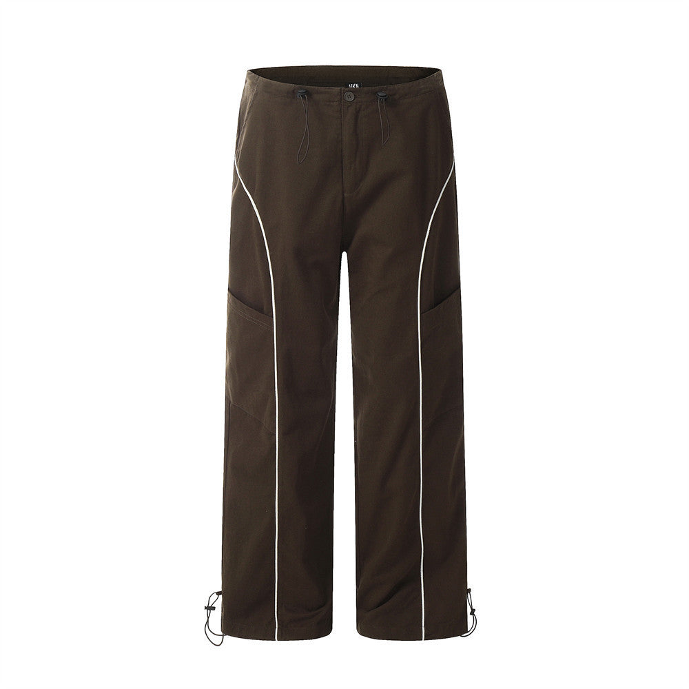 Men's Loose Drawstring Ankle-tied Sports Pants