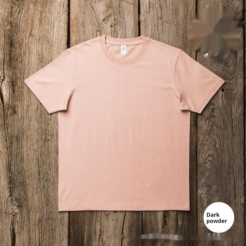 Unisex Thickened Heavy Pullover Japanese Short Sleeve Loose