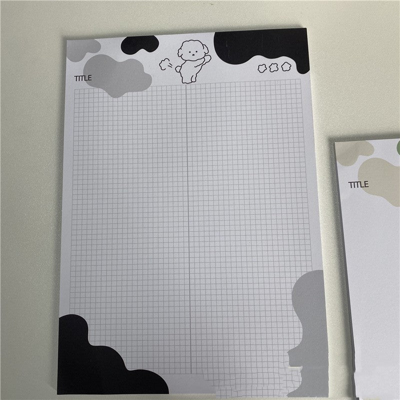 INS viento malvavisco perro coreano PP cachorro B5 palabra papel adhesivo