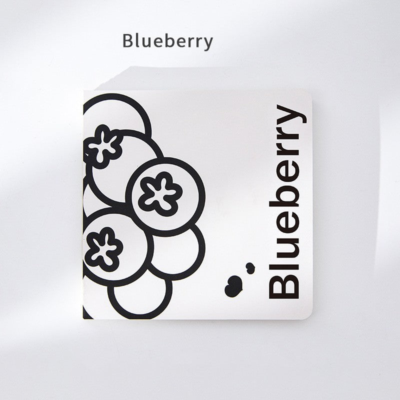 Bloc-notes de livre carré de fruits simples, bloc-notes pour étudiantes