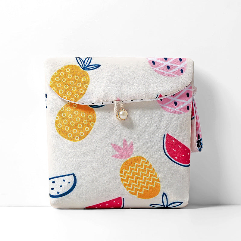 Bolsa de almacenamiento de toallas de viaje para tía, dispensador portátil de servilletas de dibujos animados, bolsa de servilleta sanitaria
