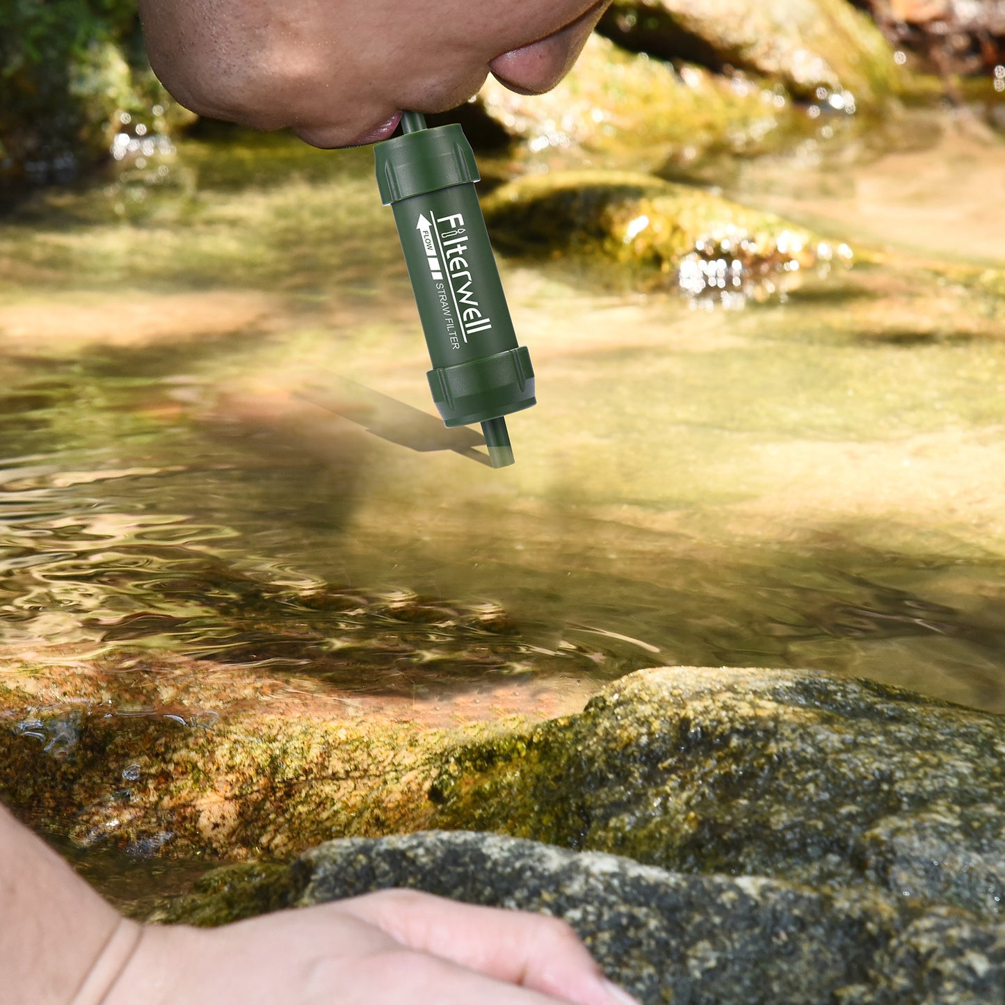La nouvelle paille de purification extérieure pour le camping