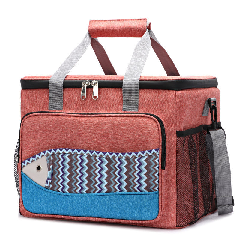 Sacs isothermes à motif de poisson, sac de boîte à déjeuner, isolation EVA, sac à déjeuner Portable étanche, sac de pique-nique multifonctionnel en plein air