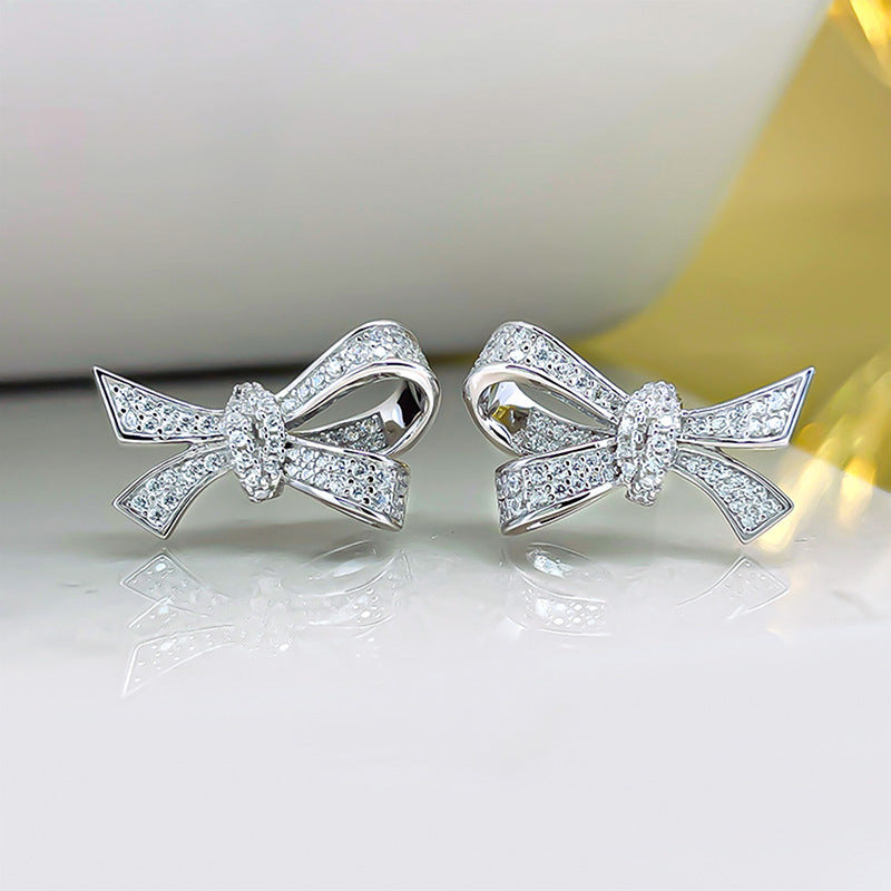 Boucles d'oreilles à nœud, Design de Niche, personnalité à la mode, clou d'oreille