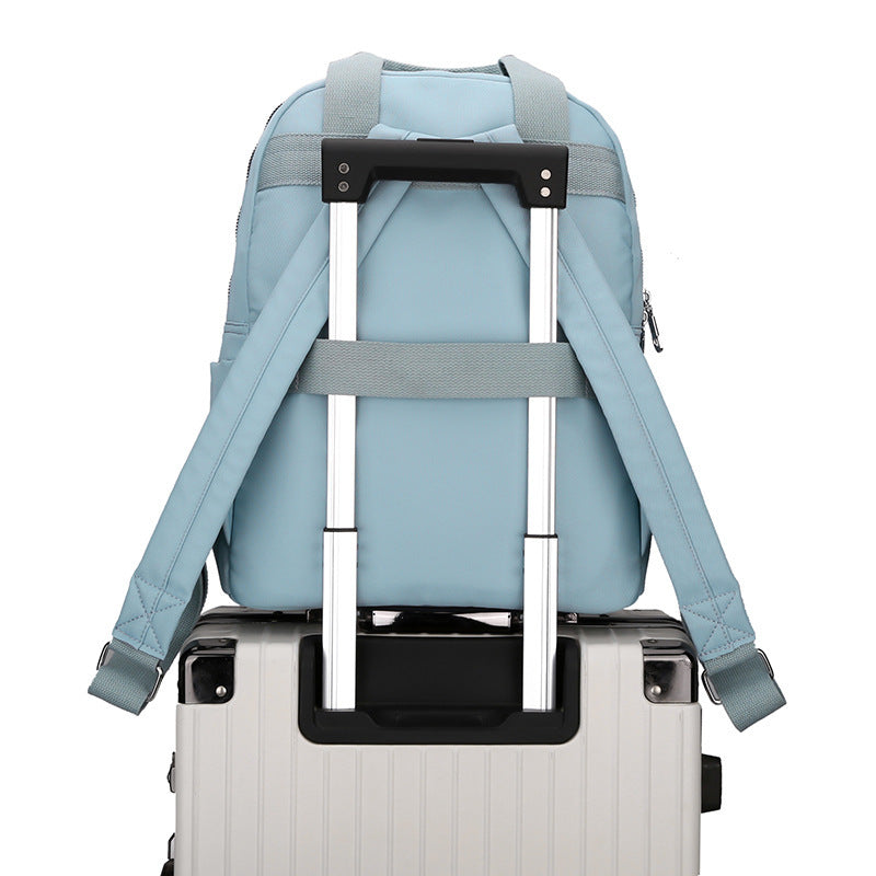 Women's Fashion Large Capacity Multi-pocket Nylon Cloth Backpack