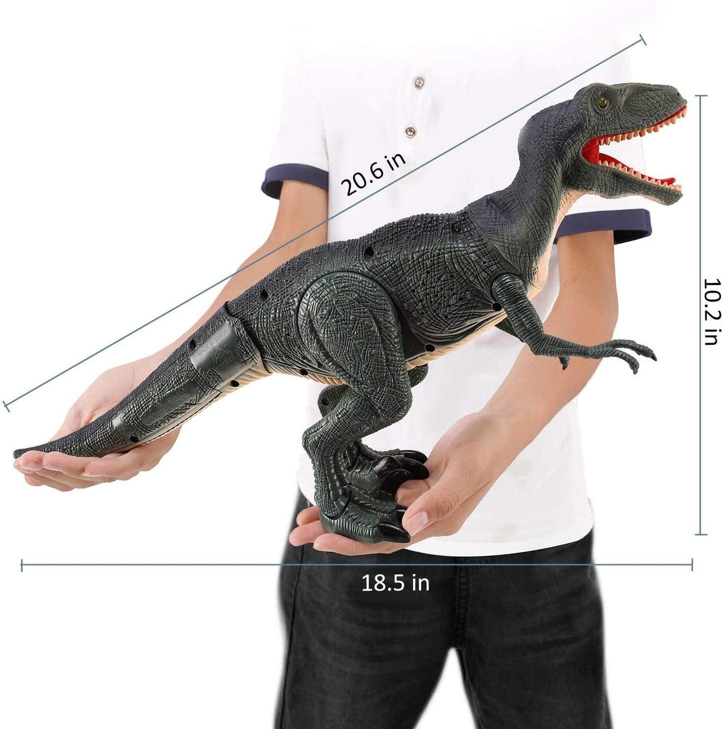Jouet télécommandé de simulation de dinosaure électrique, animal marchant