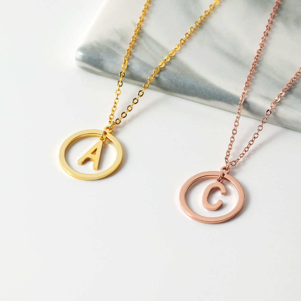 Collier de lettres polyvalent en cuivre