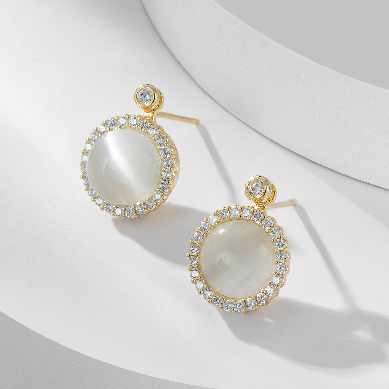 Pendientes giratorios de plata 925 con ópalo