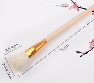 Pluma de pintura, cepillo de lana, cabeza suave, pluma S, proceso de rastreo de cerámica, pintura al óleo de acuarela