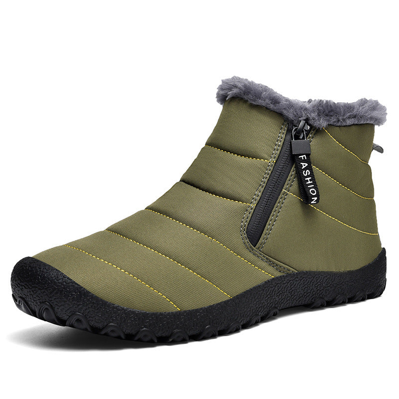 Zapatos de hombre Botas de nieve del noreste antideslizantes y gruesas con forro polar