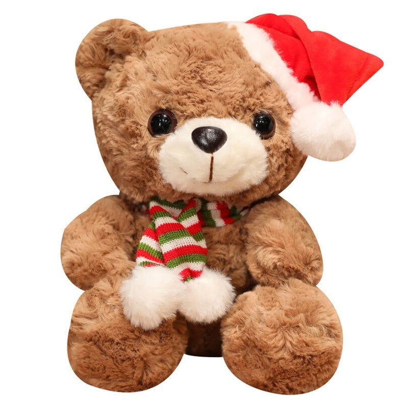 Mignon petit ours en peluche, poupée, cadeau décoratif de noël