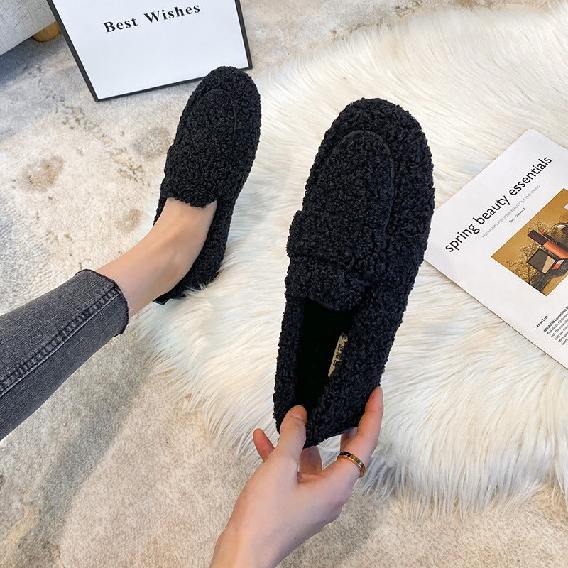 Chaussures à pois à enfiler à la mode, fée