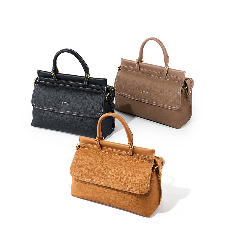 Sac à main en cuir de vache de première couche pour dames