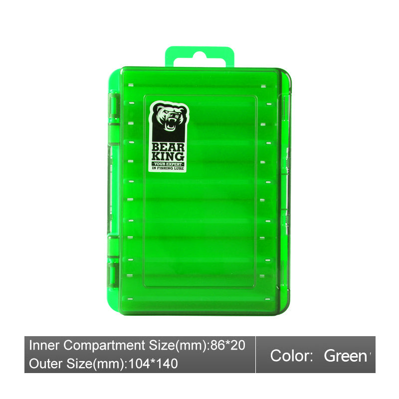 Caja de microobjetos de doble cara para señuelos de pesca Luya