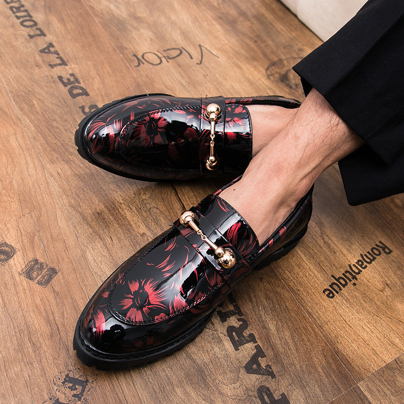Zapatos de cuero casuales británicos para hombres