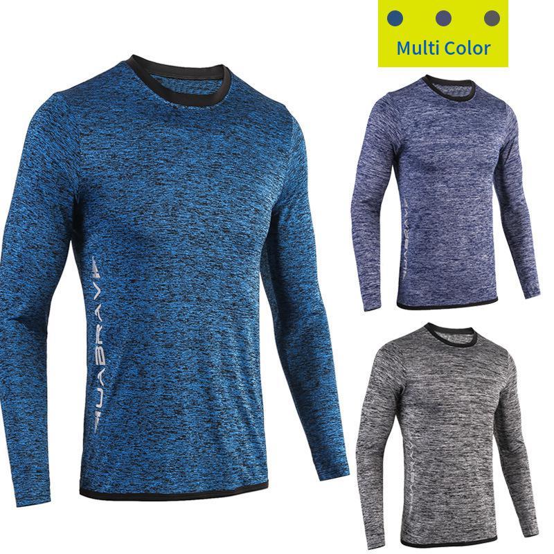 Ventes directes d'usine séchage rapide Sports de plein air vêtements de Fitness vêtements de sport à manches longues basket-ball pour hommes collants de Compression