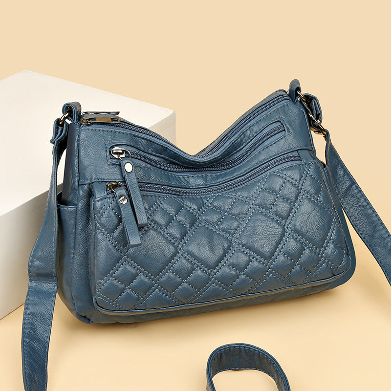 Western Style All-matching Women's Cross-body Bag Multi-layer Large Capacity