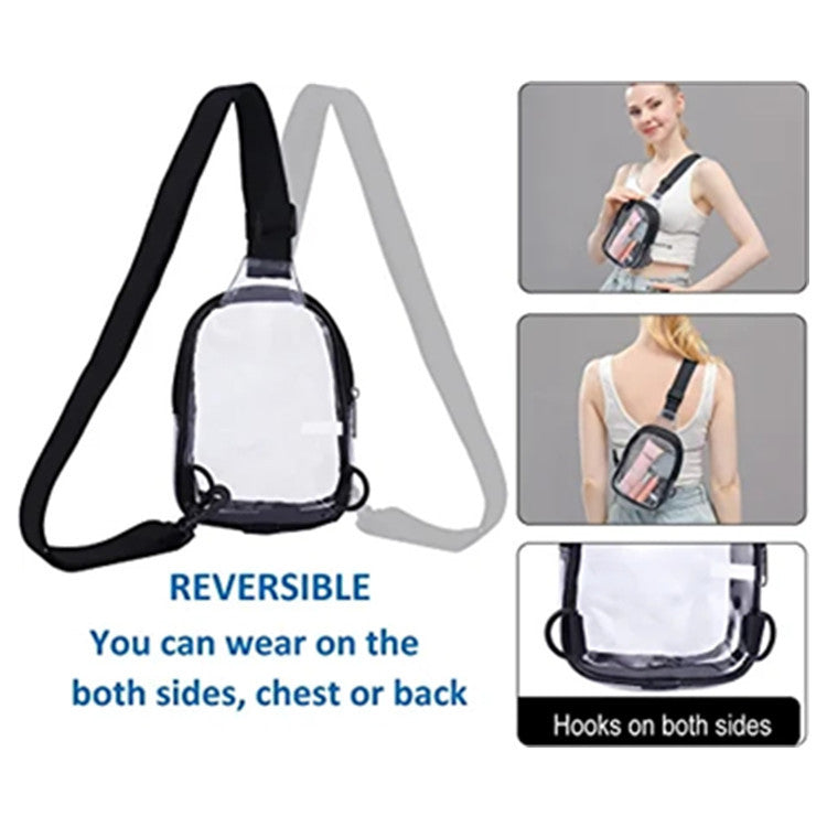 Pvc Transparent Chest Mini Travel Crossbody Waterproof Sports Bag