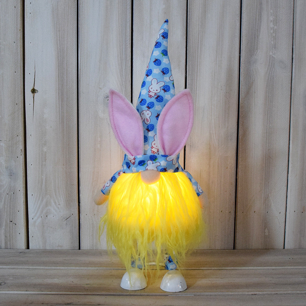 Décorations de poupée bébé sans visage avec lumières de Pâques