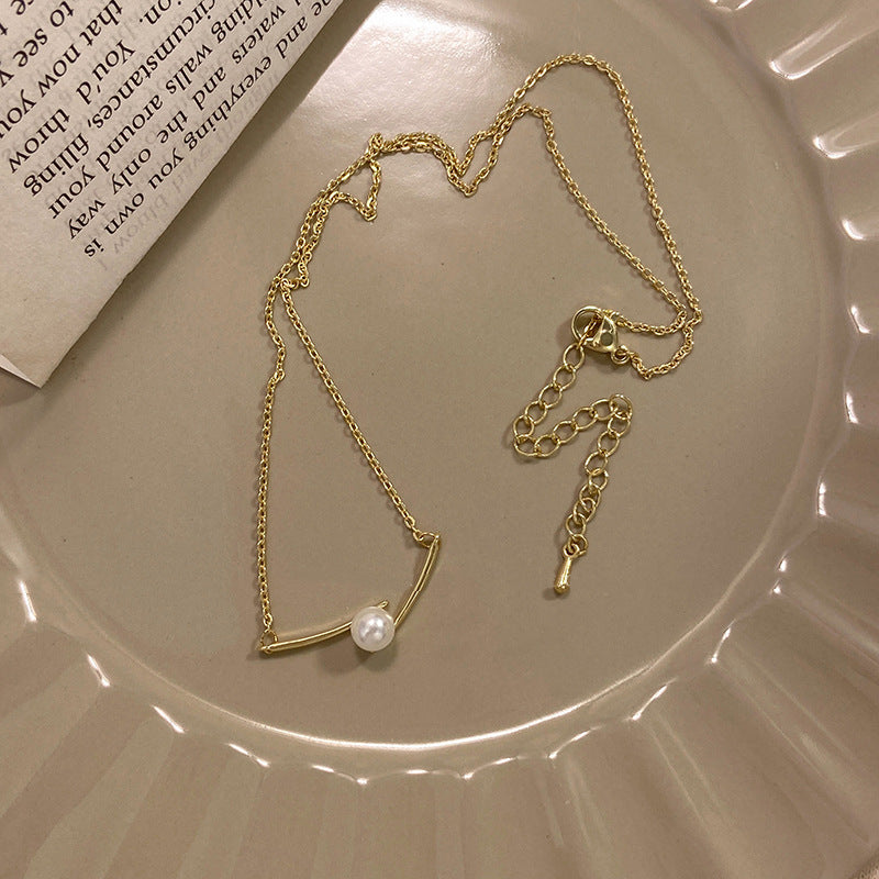 Collier de perles d'amour à coutures assorties pour femmes