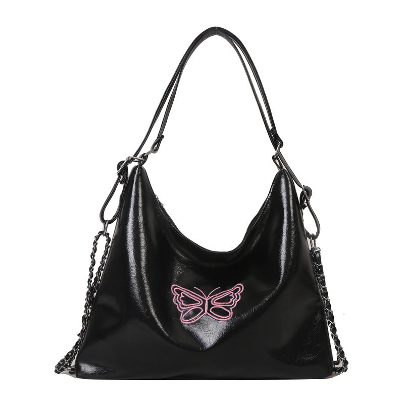 Women's Fashion Casual Soft Leather Large Capacity One-shoulder Bucket Bag