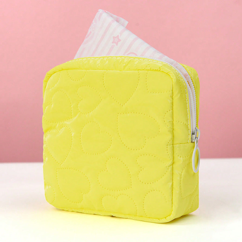 Sac de rangement couleur bonbon, mignon, étudiant Portable
