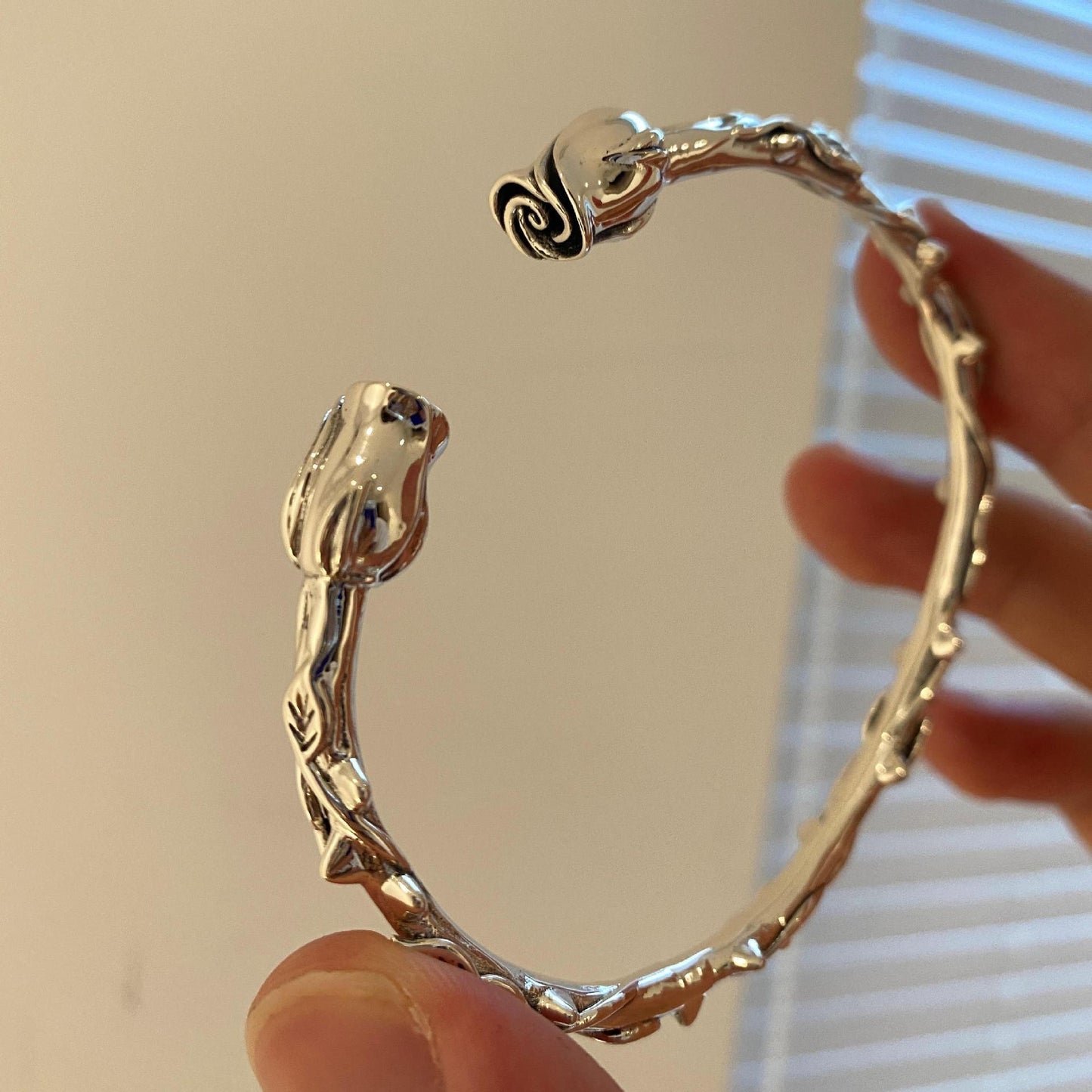 Bracelet Personnalisé Argent Mode Rétro Femme