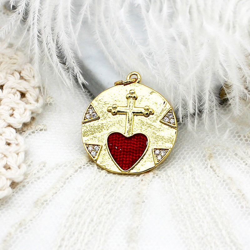 Bonbons amour coeur pièce suspendue pendentif collier boucles d'oreilles bricolage matériel accessoires