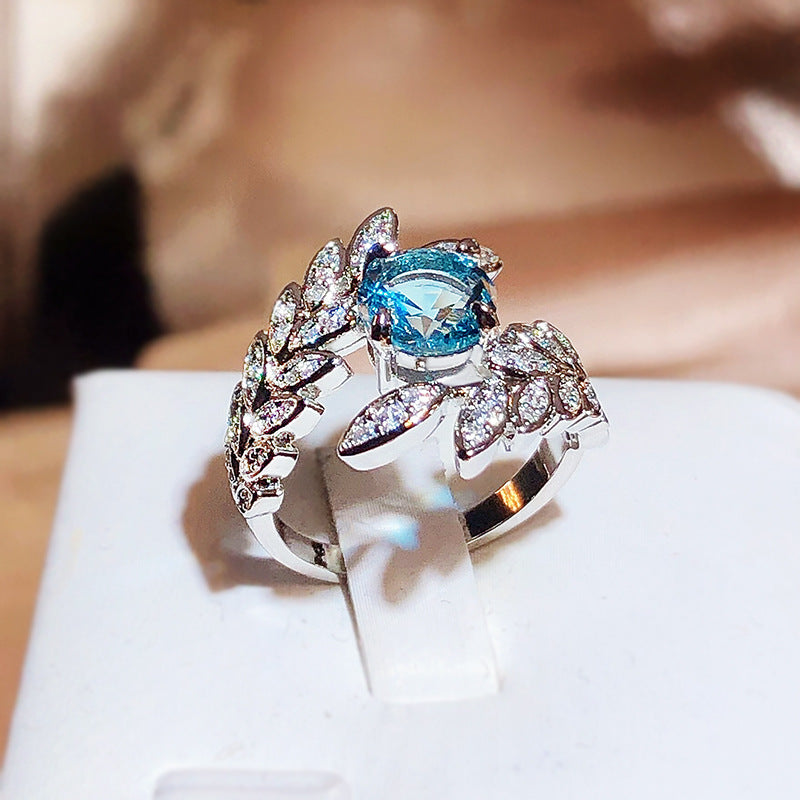 Bague Super Plume De Paon Ouverture Femelle