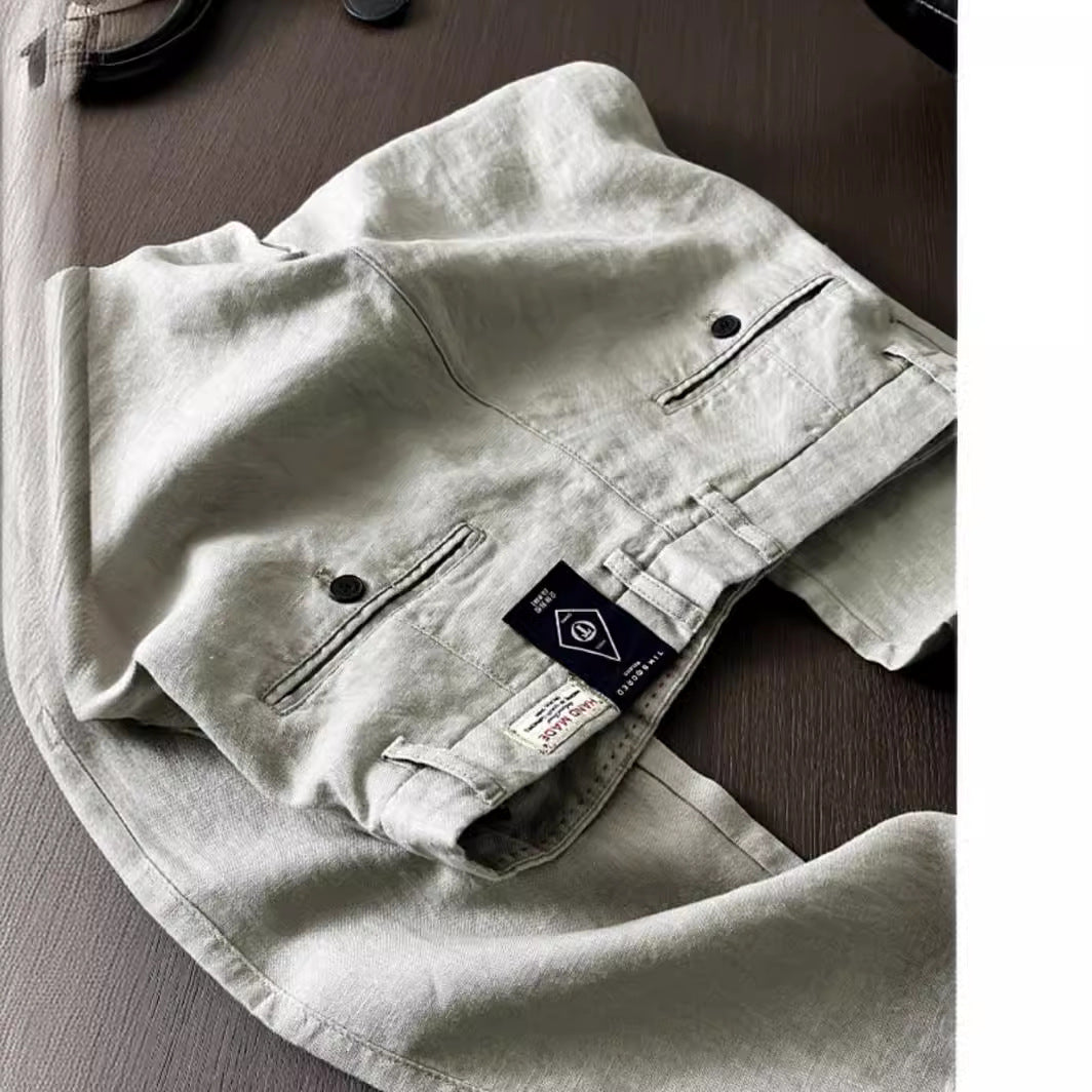 Men's Linen Straight Casual Pants