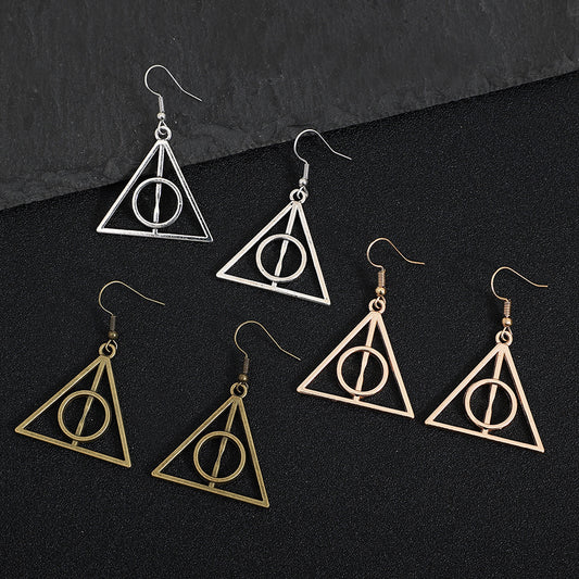 Boucles d'oreilles vintage ailes triangle pour femme