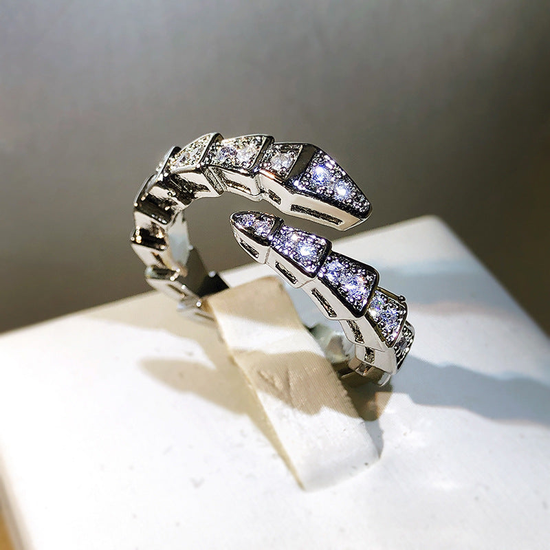 Bague Serpent Simple Femelle Ouverture Ajustable