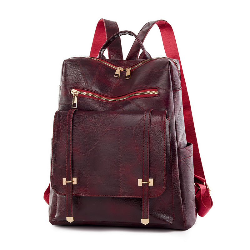 Sac à dos simple et à la mode de grande capacité pour femmes