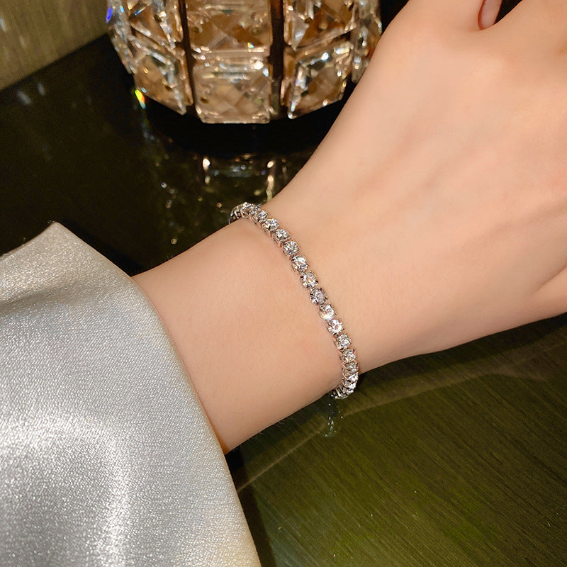 Bracelet coulissant pour femme en Zircon raffiné de niche