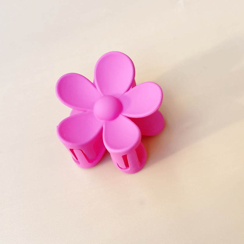 Pince à cheveux fleur givrée couleur bonbon d'été