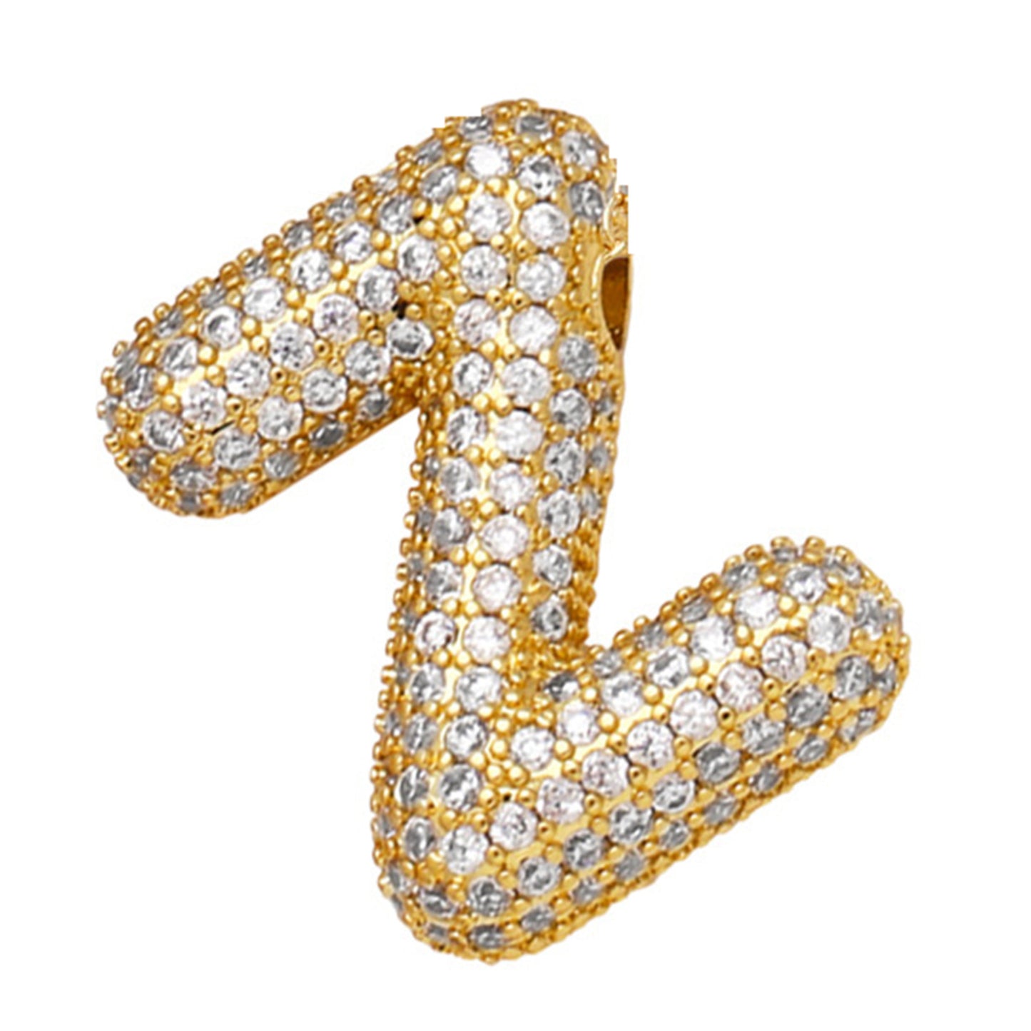 18K Gold Plated Balloon English Letter Pendant Necklace