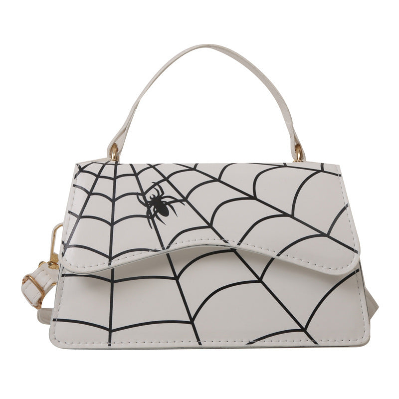 Sac de messager d'épaule impression de toile d'araignée de mode