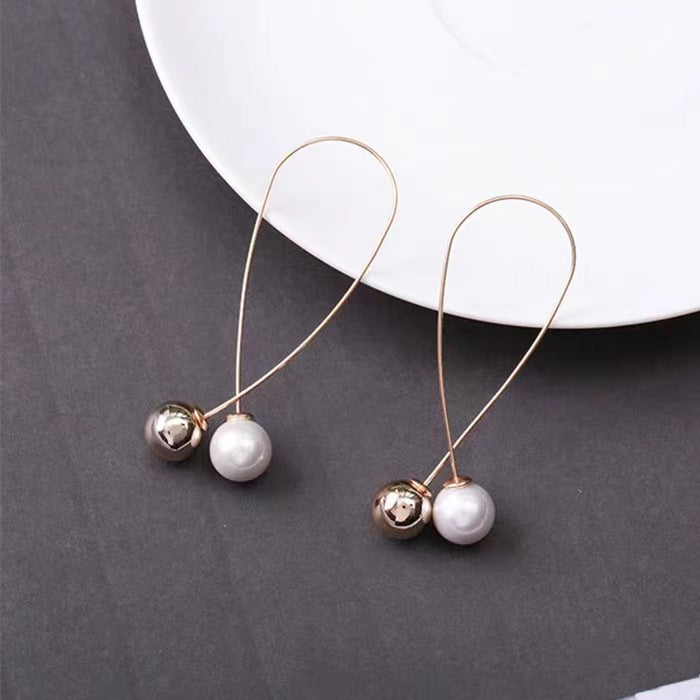 Petites boucles d'oreilles coréennes exquises, style froid